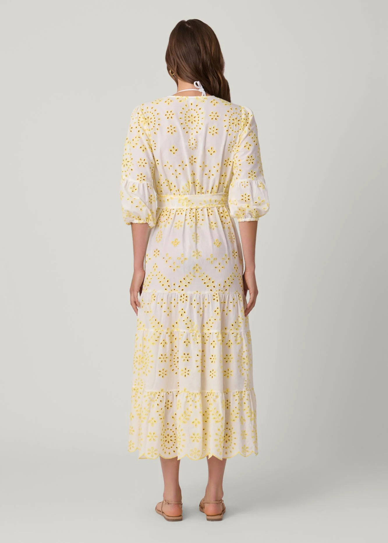 Lemon and White Santorini Dress - Image 3